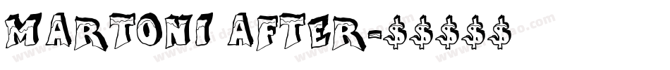 Martoni After字体转换